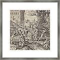 Broad And Narrow Road, Hieronymus Wierix Framed Print