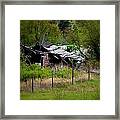 Broken Down Homestead - Vaseux Lake Framed Print