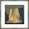 Broken Tabular Icebergs Antarctica Framed Print