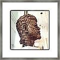 Bronze Bust Of Jfk At The Kennedy Framed Print