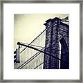 Brooklyn Bridge - Ny Framed Print