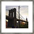 Brooklyn Bridge Ahead Framed Print