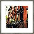 Brooklyn Brownstone - New York City Framed Print