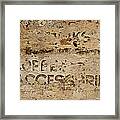 Brothers Ghost Sign Framed Print