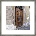 Brown Door Framed Print