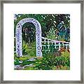 Brucemore Garden Gate Framed Print