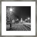 Brunswick Maine Street Holiday Framed Print