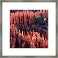 Bryce Canyon At Sunset Framed Print