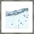 Bubbles In Water Framed Print