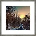 Buck Hill Sunset Framed Print