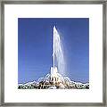 Chicago Buckingham Fountain Panorama Framed Print
