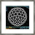 Buckyball C320 Molecule Framed Print