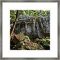 Buddhism Rocks Ling2yin4 Monastery Framed Print