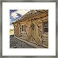 Buffalo Hide On Trading Post Colorado Framed Print