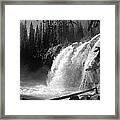 Bugaboo Falls Bw Framed Print