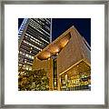 Buildings And Architecture Around Mint Museum In Charlotte North Framed Print