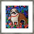 Bulldog Abstract Framed Print
