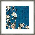 Bullfinch And Weeping Cherry Framed Print