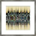 Bungalows On The Beach Framed Print