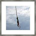 Bungee Jumper Soaked Framed Print