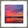 Burano Sunset Framed Print