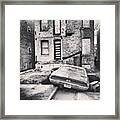 Burned Out Car And Building #chicago Framed Print