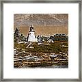 Burnt Island Lighthouse Framed Print