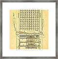 Burroughs Calculating Machine Patent Art 1888 Framed Print