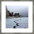 By Frozen Harbour Framed Print