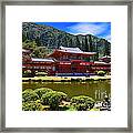 Byodo-in Temple On The Island Of Oahu Hawaii Framed Print
