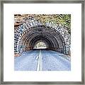 Cades Cove Road Tunnel Framed Print