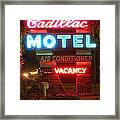 Cadillac Motel Framed Print