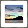 Caldera Sunset Framed Print