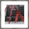 Calder's Flamingo Framed Print