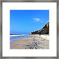 California Beach Hike Framed Print