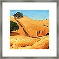 California Dry Grass Framed Print