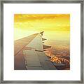 California View From Above Framed Print