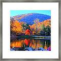 Calm Waters In The Mountains Framed Print