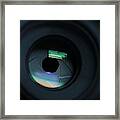 Camera Lens.digital Camera Lens Close Up. Framed Print