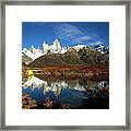 Camp Beside Small Pond Below Fitzroy Framed Print