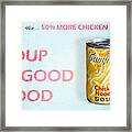 Campbell's Soup Is Good Food Framed Print