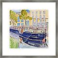 Canal Boat Framed Print