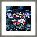 Candles In Water Framed Print