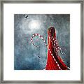 Candy Cane Fairy By Shawna Erback Framed Print