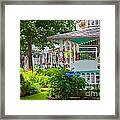 Candy Cottages In Oak Bluffs Framed Print