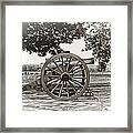 Cannon At Gettysburg Framed Print