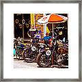 Cannonball Motorcycle Colors Framed Print