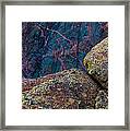 Canyon Rock Abstract Framed Print