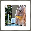 Cape Coral Florida Fountain Framed Print