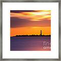 Cape May Lighthouse Long Exposure Framed Print